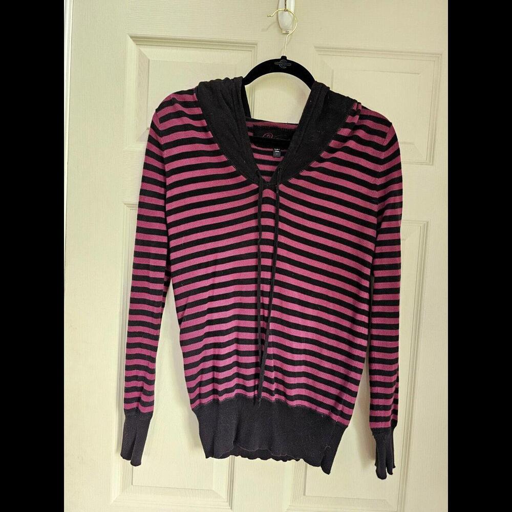 Vintage Vans Sweater Hoodie Pink Black Large